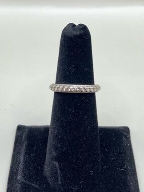 Tacori Sterling Silver Cubic Zirconia Eternity Band Ring